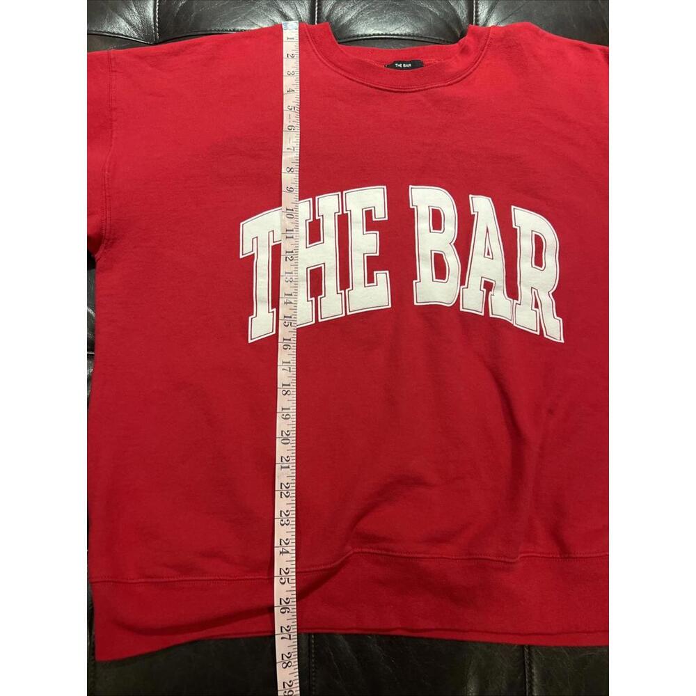 XL The Bar Classic RED Sweatshirt crewneck - Picture 3 of 5